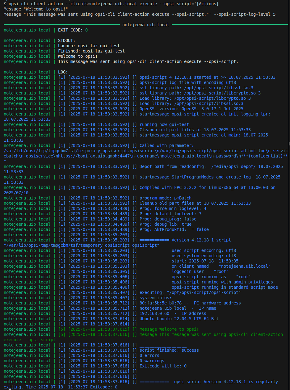 opsi-cli client-action execute --opsi-script