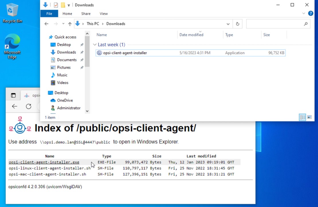 New opsi Client Agents for Windows, Linux, and macOS